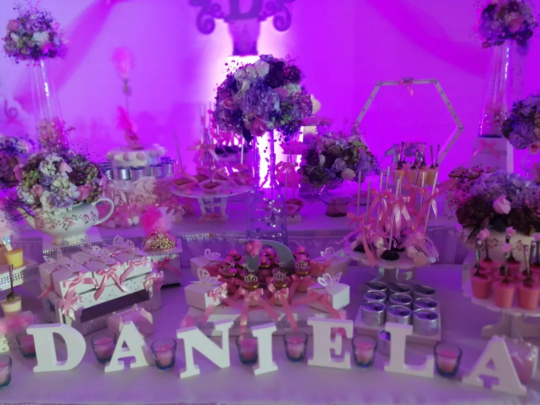 Montaje de Catering para fiesta de 15 años en Bogotá